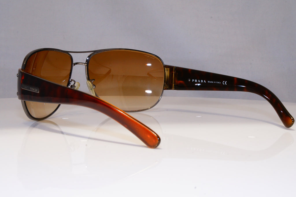 PRADA Mens Womens Designer Sunglasses Brown Pilot SPR 52G 5AV-6S1 22490