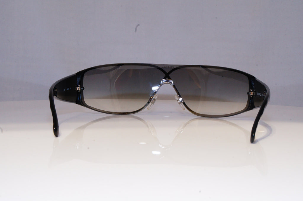 CHANEL Mens Womens Vintage Designer Sunglasses Black Rectangle 4097 108/8G 20453