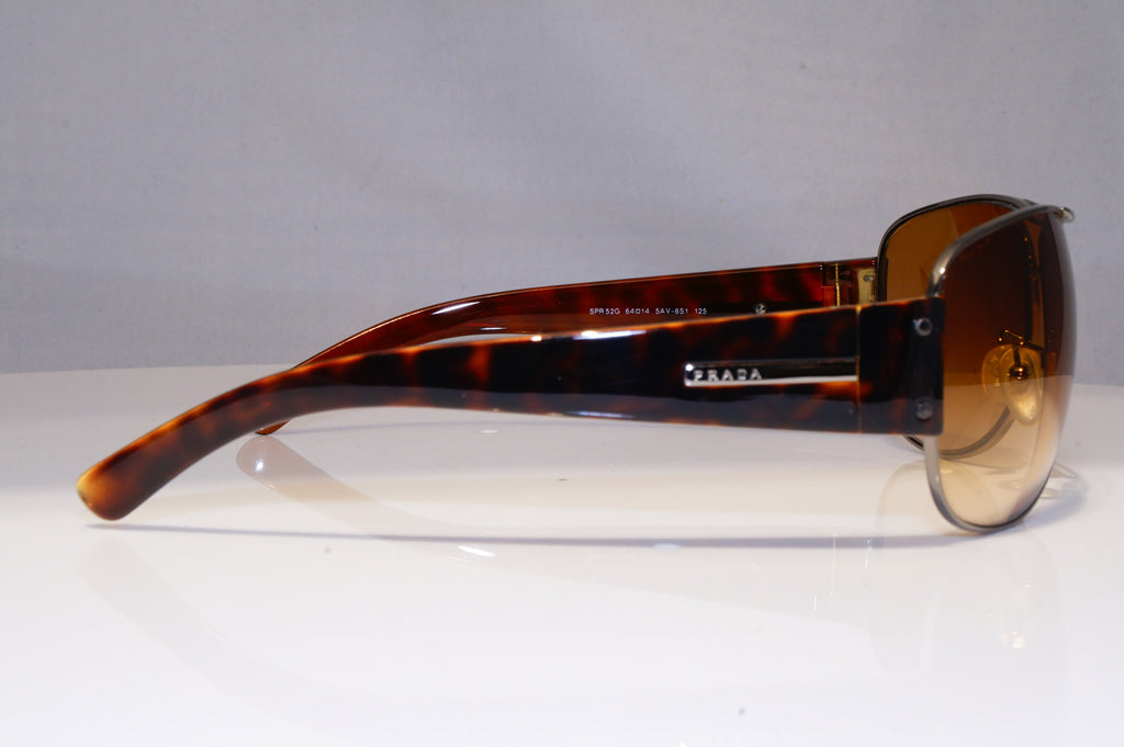PRADA Mens Womens Designer Sunglasses Brown Pilot SPR 52G 5AV-6S1 22490