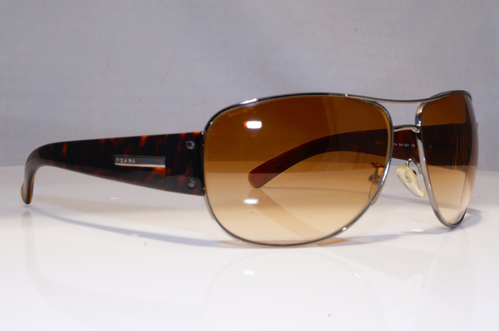 PRADA Mens Womens Designer Sunglasses Brown Pilot SPR 52G 5AV-6S1 22490