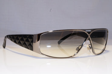 CHANEL Mens Womens Vintage Designer Sunglasses Black Rectangle 4097 108/8G 20453