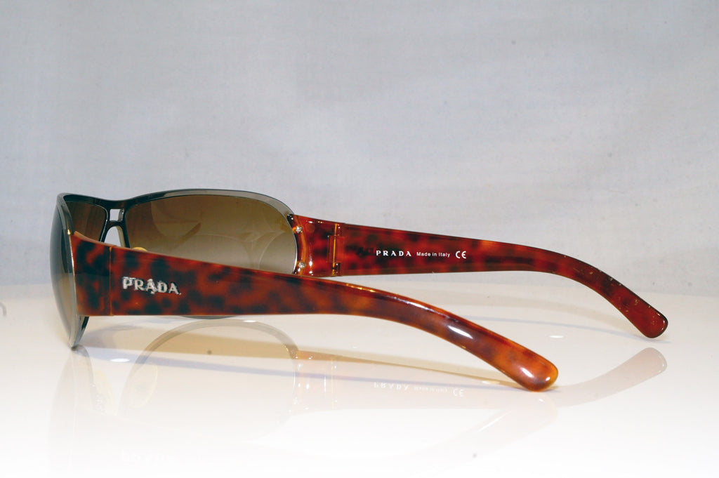 PRADA Mens Designer Sunglasses Brown Wrap SPR 70G 5AV-2Z1 17796