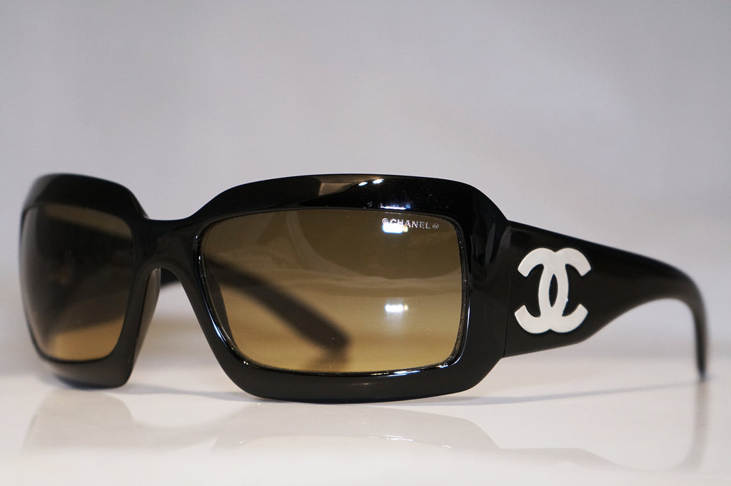 CHANEL Womens Designer Mother of Pearl Sunglasses Black Wrap 5076 C501/18 16580