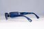 BVLGARI Mens Vintage 1990 Designer Sunglasses Blue Rectangle 626 104/8F 18863