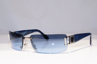 BVLGARI Mens Vintage 1990 Designer Sunglasses Blue Rectangle 626 104/8F 18863