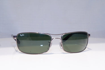 RAY-BAN Mens Designer Sunglasses Silver Wrap FLIGHT RB 3212 004 18877