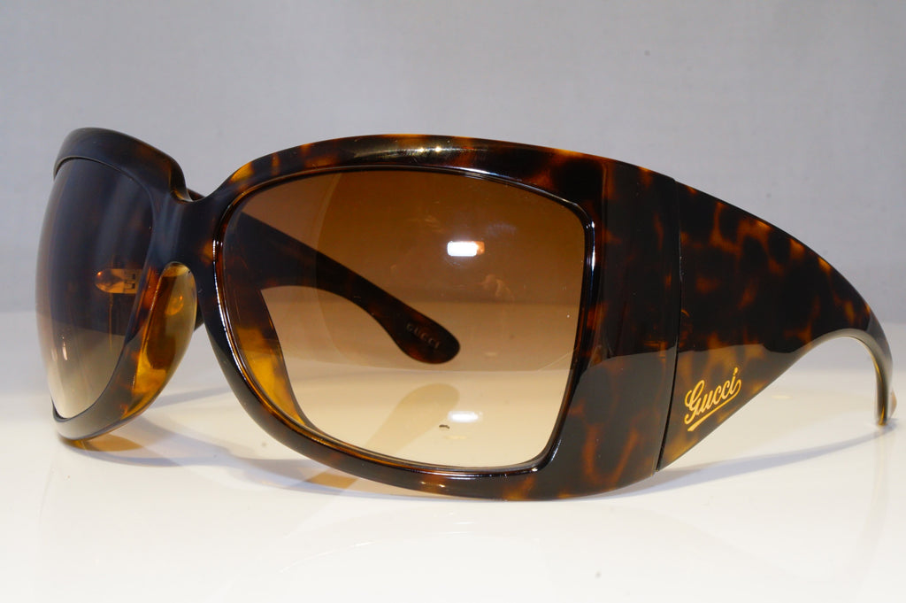 GUCCI Womens Oversized Designer Sunglasses Brown Wrap GG 2961 V08DB 20433