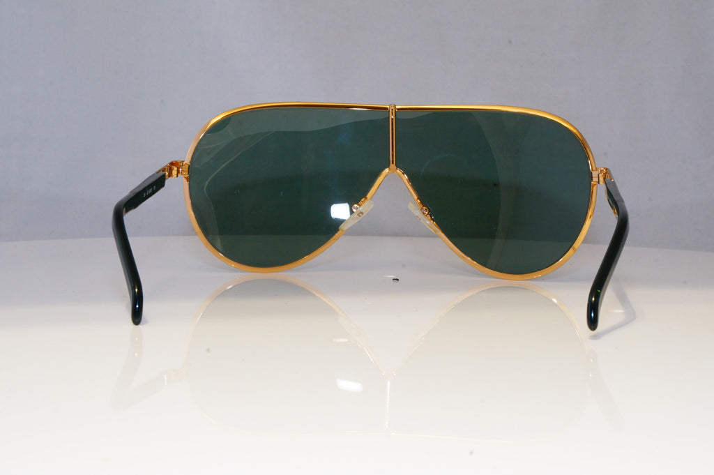GUCCI Mens Vintage 1990 Designer Sunglasses Gold Shield PILOT GG 1650 T1R 20438