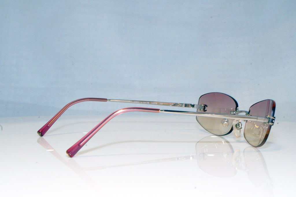 CHANEL Womens Vintage 1990 Designer Sunglasses Silver Rectangle 4002 12458 17801