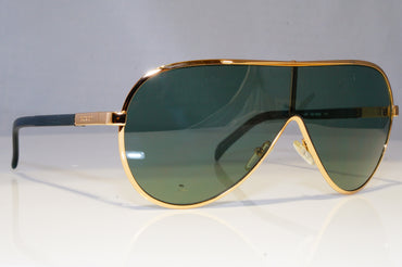 GUCCI Mens Vintage 1990 Designer Sunglasses Gold Shield PILOT GG 1650 T1R 20438
