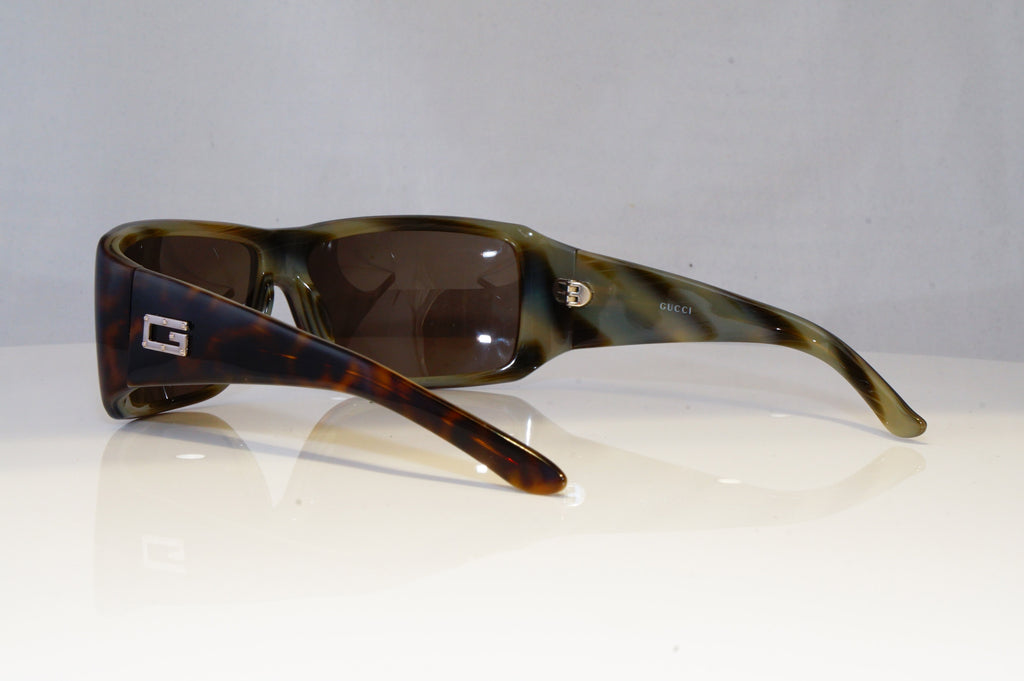 GUCCI Mens Vintage 1990 Designer Sunglasses Brown Rectangle GG 1494 5U2 20458