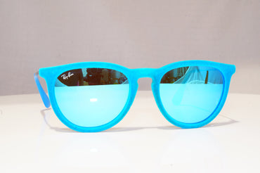 RAY-BAN Womens Mirror Designer Sunglasses Blue ERIKA VELVET RB 4171 607955 18657