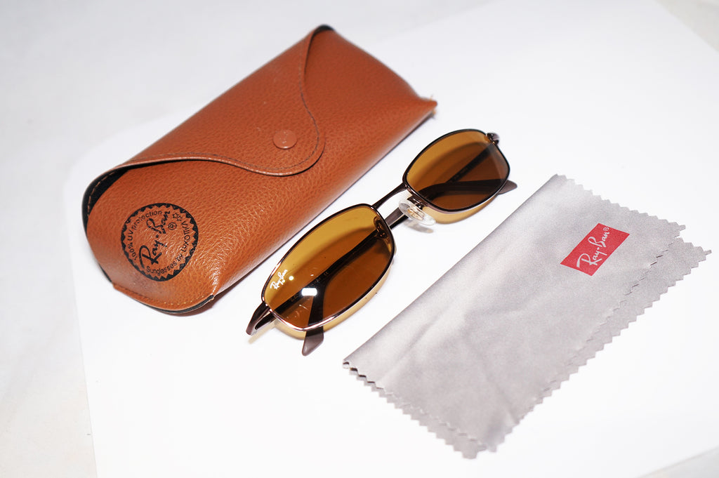 RAY-BAN Vintage Mens Designer Sunglasses Brown New Sleek RB 3198 014 16438