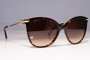 BVLGARI Womens Diamante Designer Sunglasses Brown Butterfly 8201 504/13 19554