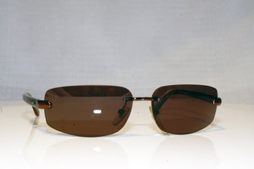 BVLGARI Mens Vintage 1990 Designer Sunglasses Brown Rectangle 5002 137/73 17785