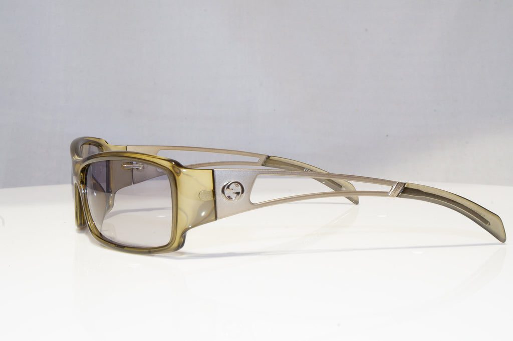 GUCCI Mens Vintage Designer Sunglasses Silver Rectangle GG 1486 AS9 18654