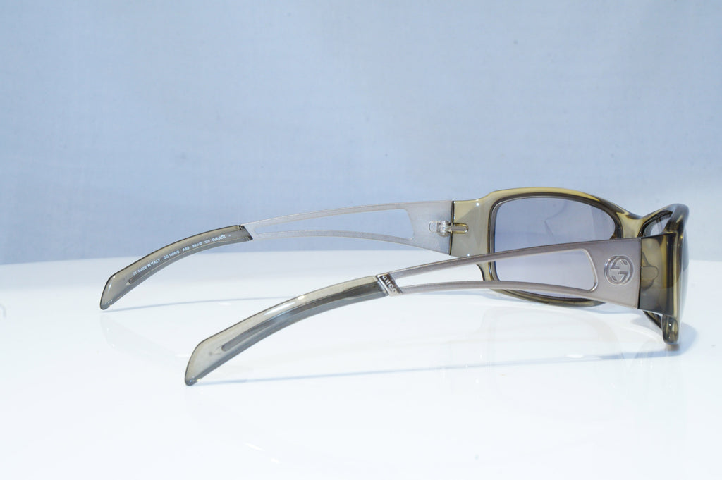 GUCCI Mens Vintage Designer Sunglasses Silver Rectangle GG 1486 AS9 18654