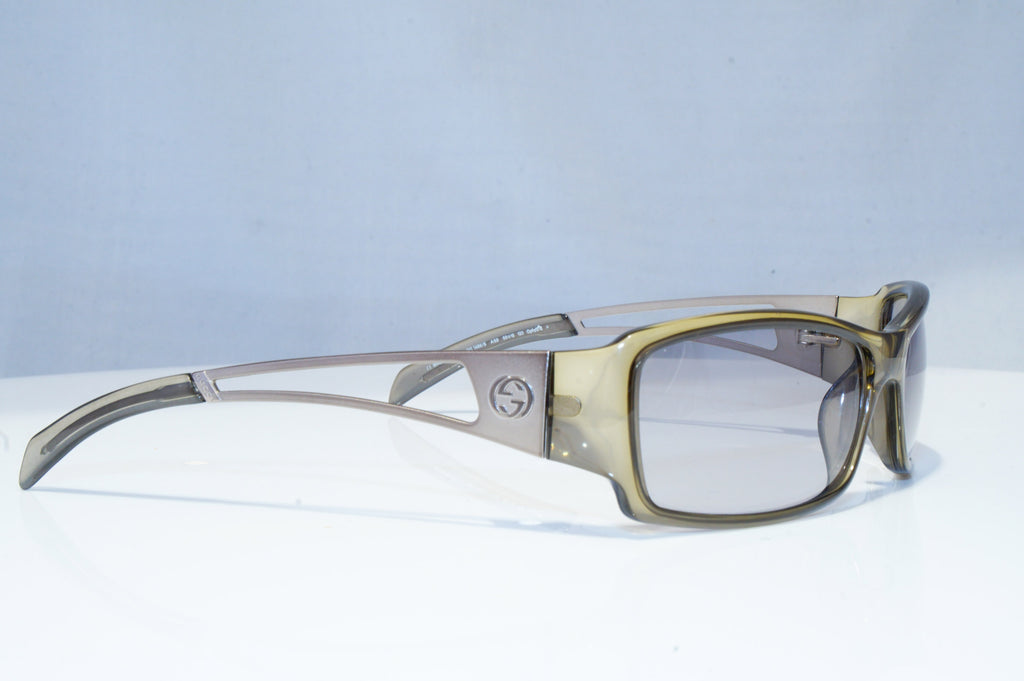 GUCCI Mens Vintage Designer Sunglasses Silver Rectangle GG 1486 AS9 18654