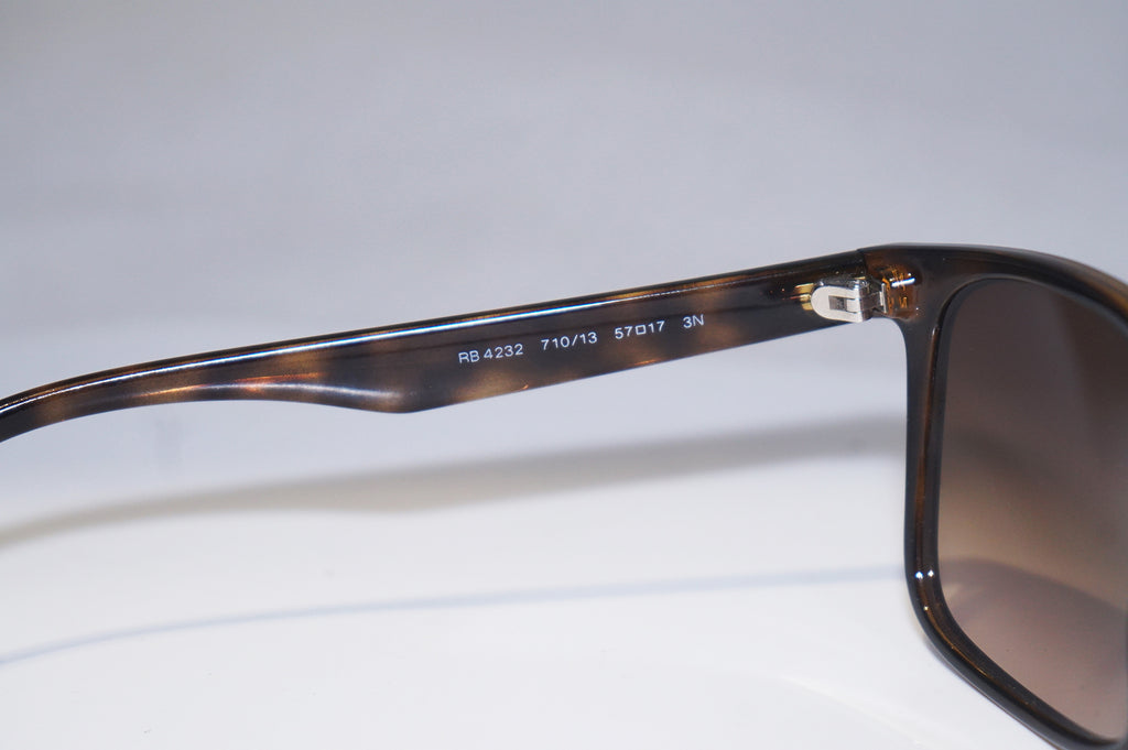RAY-BAN Mens Designer Sunglasses Brown Rectangle RB 4232 710/13 15341