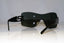 VERSACE Womens Diamante Designer Sunglasses Black Shield 2083-B 1009/87 17779