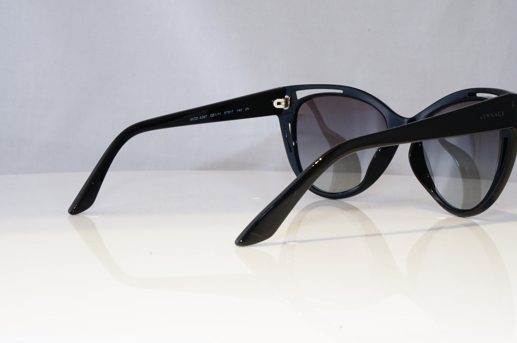 VERSACE Womens Designer Sunglasses Black Butterfly MEDUSA 4267 GB1/11 20426