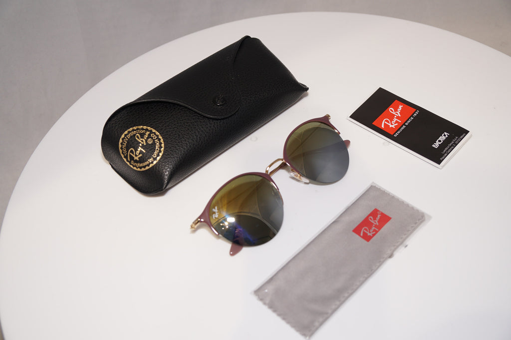 RAY-BAN Womens Mirror Designer Sunglasses Gold Round RB 3578 BO11/A7 18652