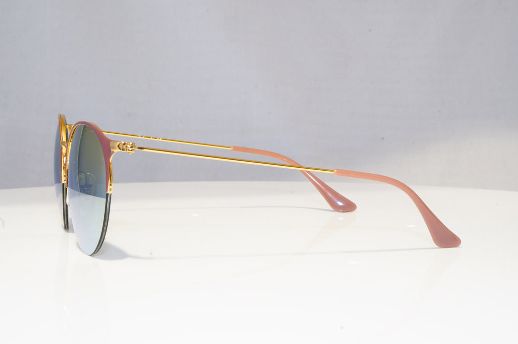 RAY-BAN Womens Mirror Designer Sunglasses Gold Round RB 3578 BO11/A7 18652