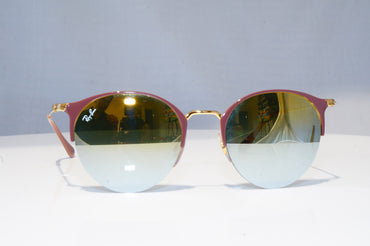 RAY-BAN Womens Mirror Designer Sunglasses Gold Round RB 3578 BO11/A7 18652