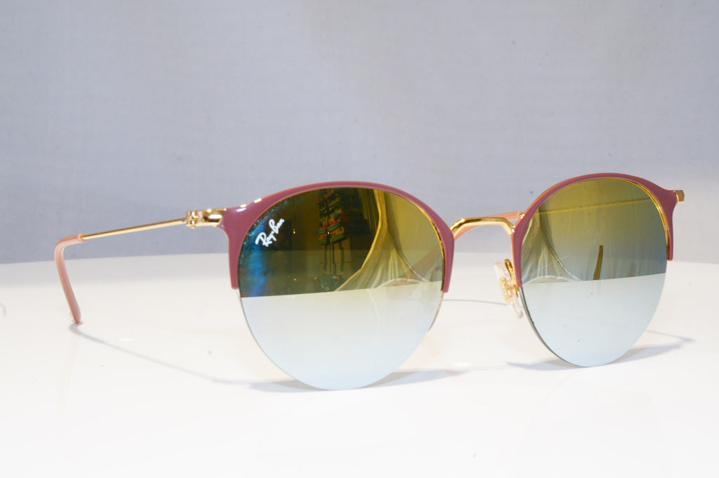 RAY-BAN Womens Mirror Designer Sunglasses Gold Round RB 3578 BO11/A7 18652