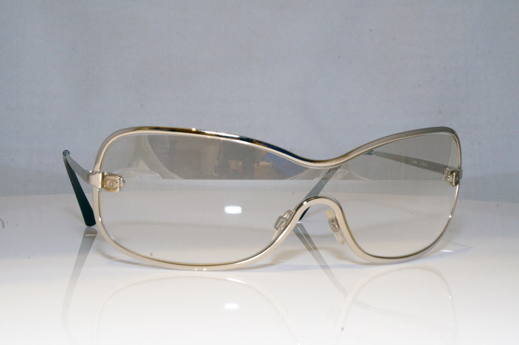 CHANEL Womens Designer Sunglasses Silver Shield 4064 124/6I 17784