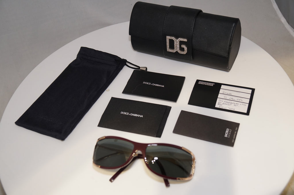 DOLCE & GABBANA Womens Diamante Designer Sunglasses Gold DG 814S K91 20422