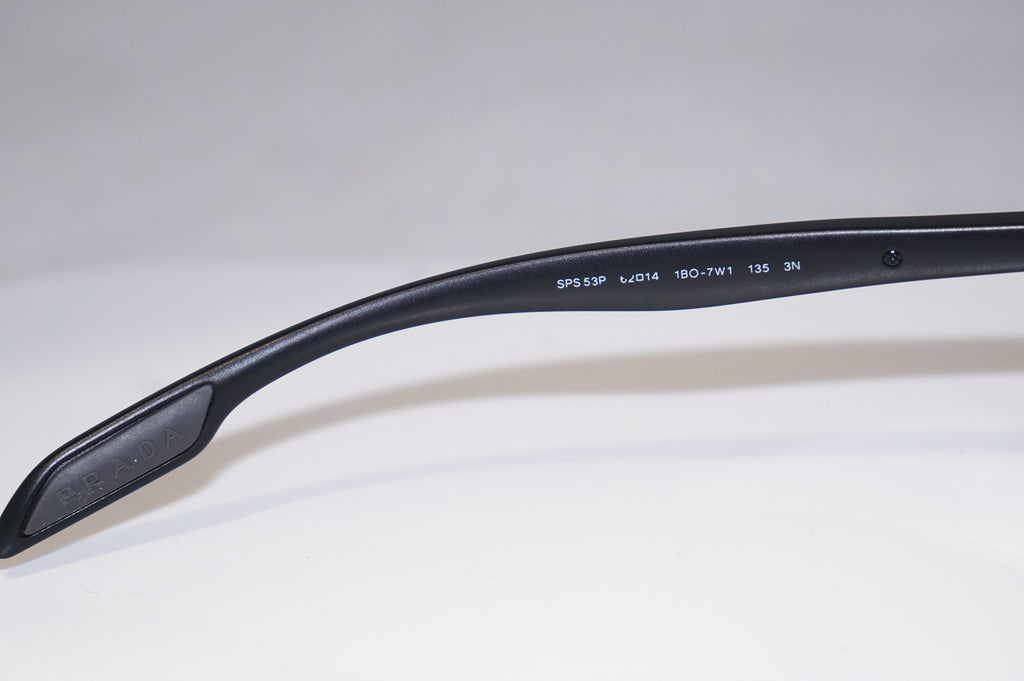 PRADA Mens Designer Sunglasses Black Aviator SPS 53P 1BO-7W1 15211