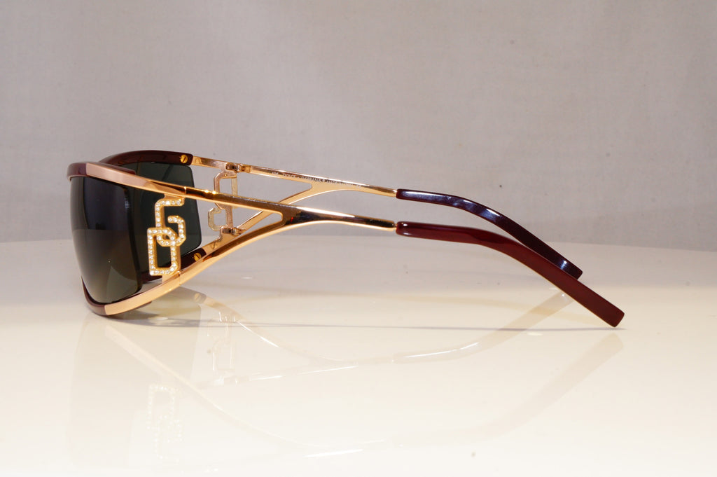 DOLCE & GABBANA Womens Diamante Designer Sunglasses Gold DG 814S K91 20422