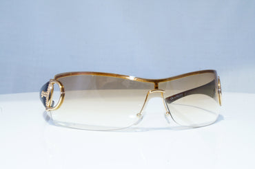 GUCCI Womens Diamante Designer Sunglasses Brown Shield GG 2712 RFVYP 18601