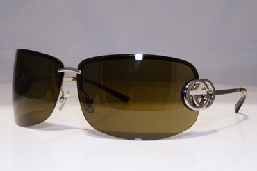 GUCCI Womens Vintage 1990 Designer Sunglasses Silver Square GG 2782 6LBMW 22320