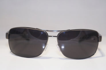 PRADA Mens Designer Sunglasses Black Rectangle SPS 54I 5AV-5Z1 15229