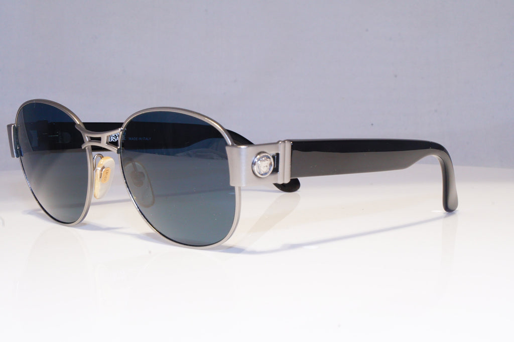 GIANNI VERSACE Mens Vintage 1990 Designer Sunglasses Silver S47 77M 20056 NOS