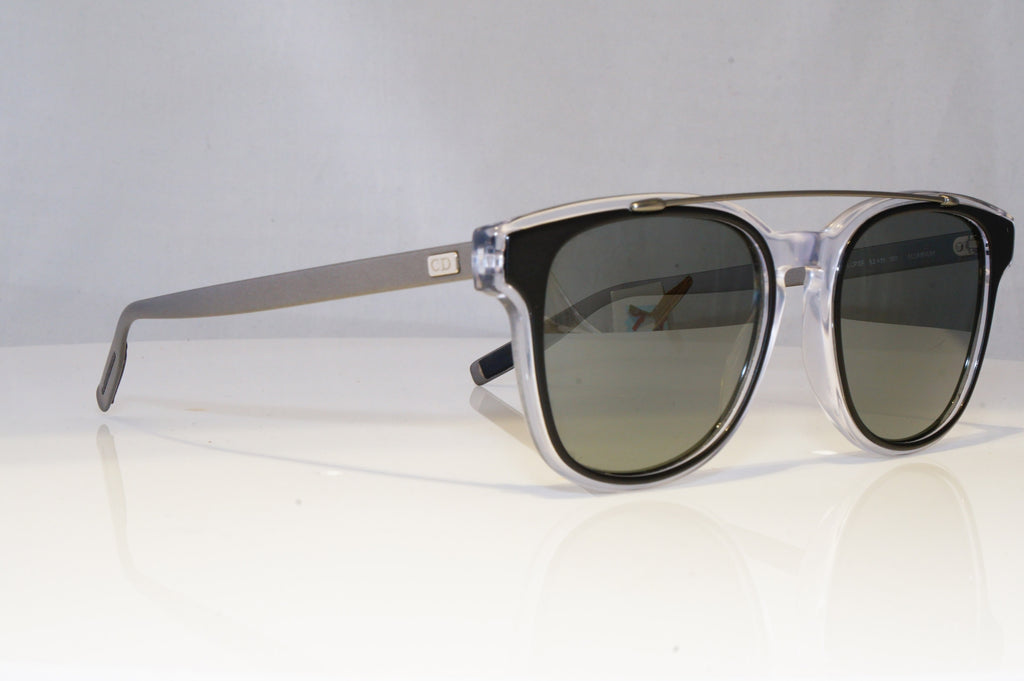 DIOR HOMME Mens Mirror Designer Sunglasses Black Square BLACK TIE 211S 20442