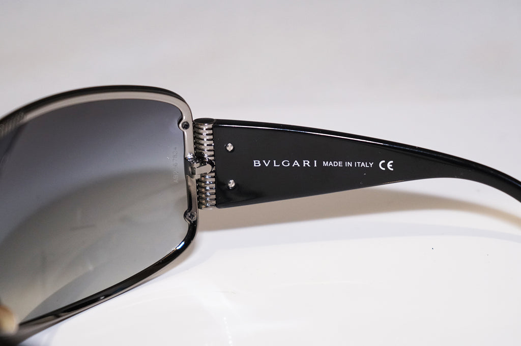 BVLGARI Womens Designer Sunglasses Black Shield 6011 103/8G 16593