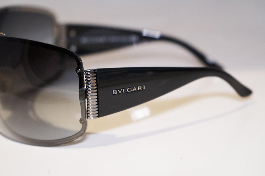 BVLGARI Womens Designer Sunglasses Black Shield 6011 103/8G 16593