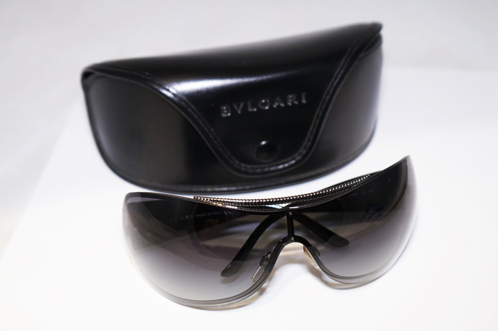 BVLGARI Womens Designer Sunglasses Black Shield 6011 103/8G 16593