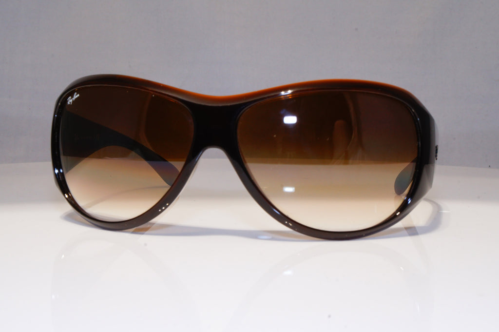 RAY-BAN Womens Designer Sunglasses Brown Rectangle R B4104 714/51 22327