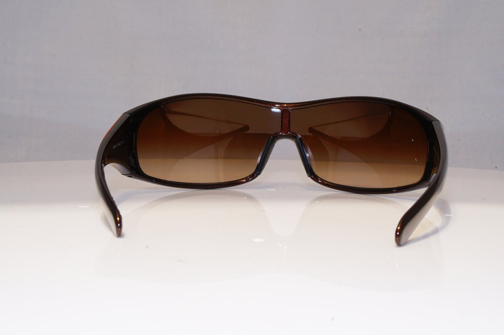 PRADA Mens Womens Designer Sunglasses Brown Shield SPS 04F 7BG-2Z1 22305