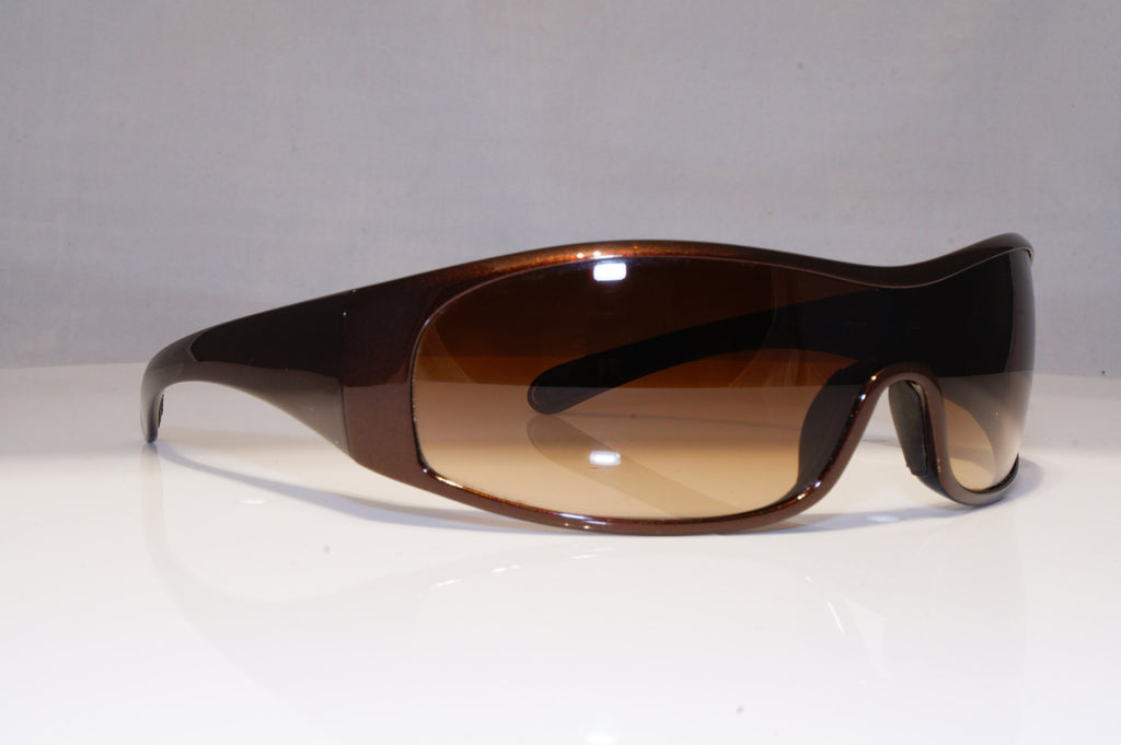 PRADA Mens Womens Designer Sunglasses Brown Shield SPS 04F 7BG-2Z1 22305