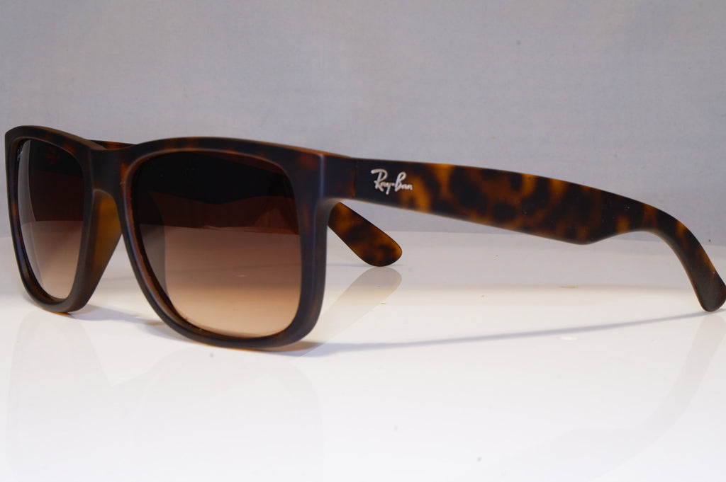 RAY-BAN Mens Designer Sunglasses Brown Square JUSTIN RB 4165 710/13 22300