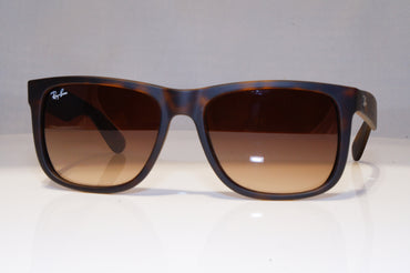 RAY-BAN Mens Designer Sunglasses Brown Square JUSTIN RB 4165 710/13 22300