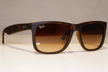 RAY-BAN Mens Designer Sunglasses Brown Square JUSTIN RB 4165 710/13 22300