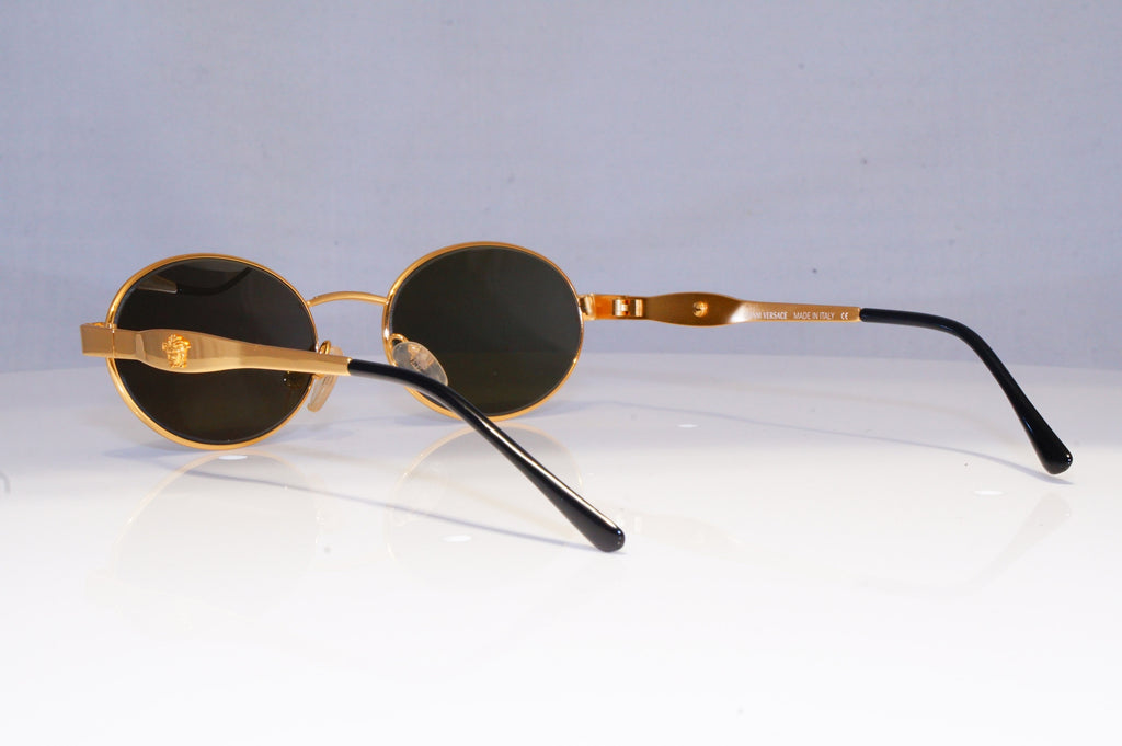 GIANNI VERSACE Mens Vintage 1990 Designer Sunglasses Gold S09 30 19996 NOS