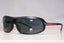 PRADA Mens Designer Sunglasses Black Shield SPS 06D 1AN-1A1 16289