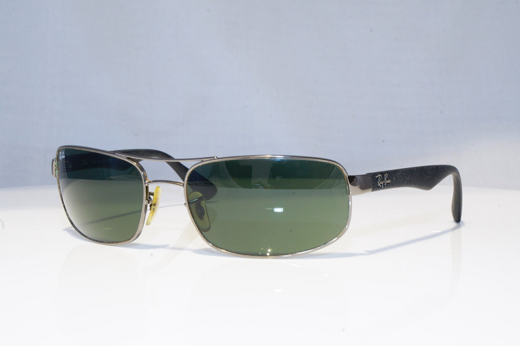 RAY-BAN Mens Designer Sunglasses Silver Wrap RB 3445 004 18600